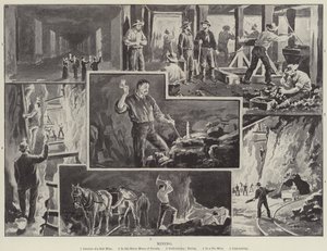 Exploitation minière (gravure) - English School