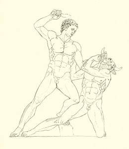 Minotaure tué par Thésée, l