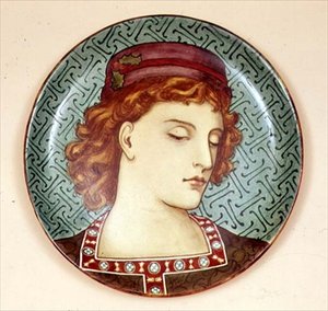 Plat Minton peint par un artiste amateur