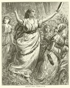 Chant de Miriam, Exode, xv, 20 - English School