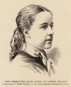 Mlle Charlotte Angas Scott, du Girton College - English School