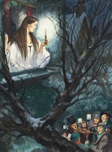 Miss Fancy, tirée de "Under the Greenwood Tree", de Thomas Hardy (1840-1928) (gouache sur papier) - English School