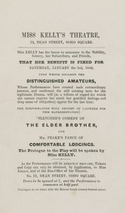 Théâtre de Miss Kelly, 73 Dean Street, Soho Square, Londres - English School