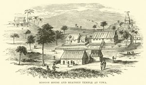 Maison de mission et temple païen à Viwa - English School