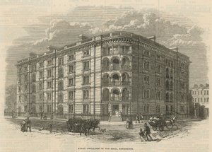 Logement modèle dans le Mall, Kensington, Londres - English School