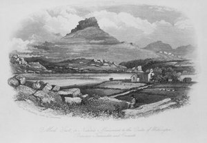 Moel Gest, ou Monument de la Nature au Duc de Wellington, entre Tremadoc et Criccieth