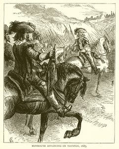 Monmouth avançant sur Taunton, 1685