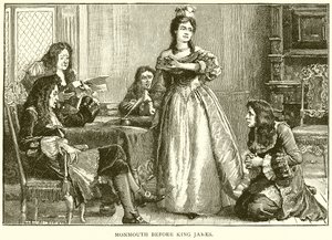 Monmouth devant le roi James - English School