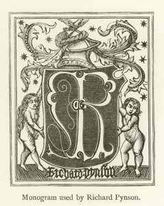 Monogramme utilisé par Richard Pynson - English School