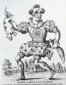Mons. Louis en Clown, publié par John Redington, 1860-1872 - English School