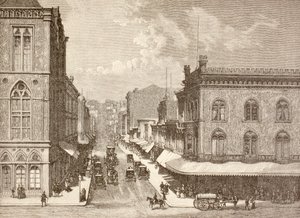 Rue Montgomery, San Francisco dans les années 1880