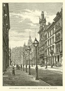 Rue Montgomery, le Palace Hotel au loin - English School