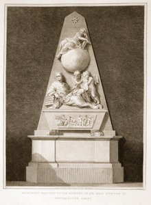Monument érigé à la mémoire de Sir Isaac Newton à l