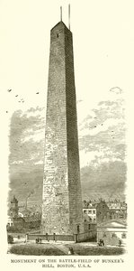 Monument sur le champ de bataille de Bunker Hill, Boston, États-Unis