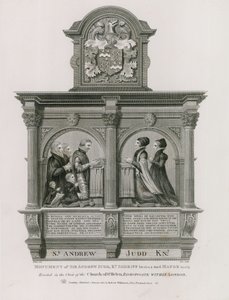Monument à Sir Andrew Judd, Shérif et Maire, dans St Helens Bishopsgate, Londres - English School