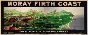 Côte de Moray Firth, affiche publicitaire pour le GNSR