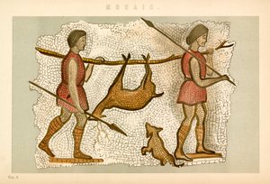 Mosaïque (lithographie couleur) - English School