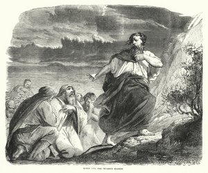 Moïse et les soixante-dix anciens (gravure)