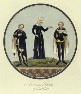 Habits de deuil du XIVe siècle - English School