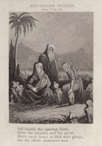 Femmes en deuil, Amos V, verset 16 (gravure)