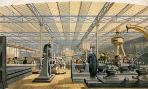 Machinerie en Mouvement, Grande Exposition, 1851 - English School