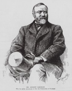 M. Andrew Carnegie (lithographie) - English School