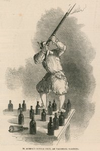Le tour de bouteille de M. Auriol aux jardins de Vauxhall, Londres