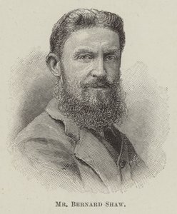 M. Bernard Shaw (gravure) - English School