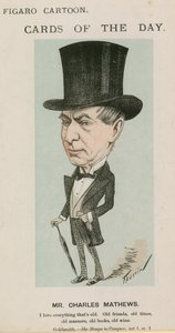 M. Charles Mathews, caricature