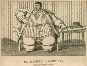 M. Daniel Lambert, à 36 ans pesait 50 pierres