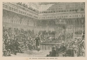 M. Disraeli introduisant le projet de loi de réforme - English School