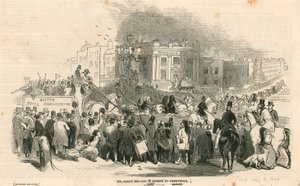 M. Emidy conduisant vingt-huit chevaux de Londres à Greenwich - English School