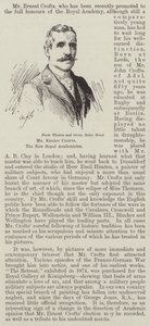 M. Ernest Crofts, le nouveau académicien royal (gravure) - English School