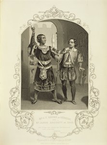 M. G. V. Brooke en Othello et James Bennett en Iago, Acte III Scène 3, dans Othello de William Shakespeare (1564-1616)