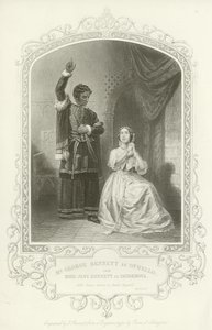M. George Bennett comme Othello et Mlle Jane Bennett comme Desdemona, Othello, Acte IV, scène II - English School