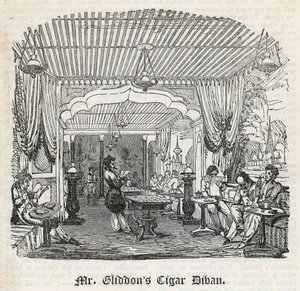 Le Divan à Cigares de M. Gliddon, King Street, Covent Garden