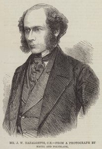 M. J W Bazalgette, CE (gravure) - English School