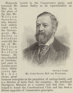 M. James Bailey, député de Walworth (gravure) - English School
