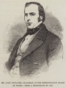 M. John Thwaites, président du Metropolitan Board of Works - English School