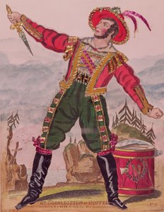 M. Osbaldiston en Andreas Hofer (Hoffer) le chef patriote tyrolien, pub. par W.G. Webb, Londres (gravure et collage) - English School