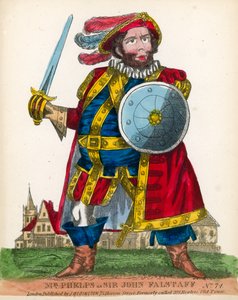 M. Phelps en Sir John Falstaff - English School