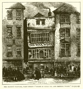 Waxwork de M. Salmon, Fleet Street - Palais de Henry VIII et Cardinal Wolsey - English School