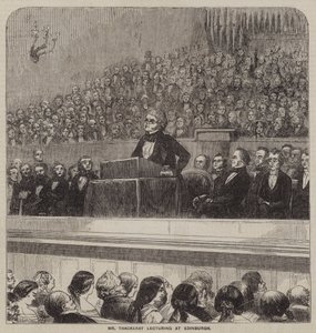 M. Thackeray donnant une conférence à Édimbourg - English School