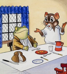 Monsieur Crapaud attendant sa nourriture