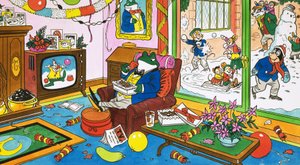 Monsieur Crapaud regardant la télévision en couleur - English School