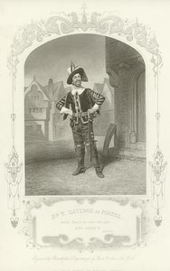 M. W Davidge comme Pistol, Le Roi Henri V, Acte II, scène I - English School