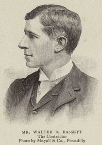 M Walter B Bassett (gravure) - English School
