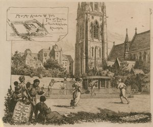 M. et Mme Andrew W. Tuer, thé et tennis au jardin de Church Walk - English School