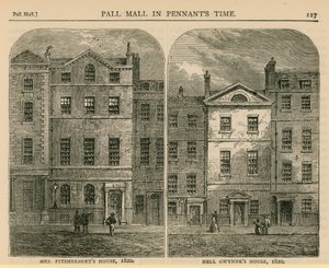 Maison de Mme Fitzherbert et maison de Nell Gwynne, 1820 - English School