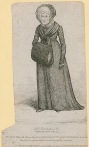 Mme Garrick (Eva Marie Veigel), prise en septembre 1820 - English School